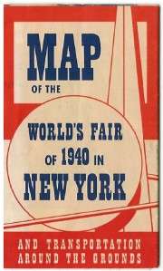 Map and Preview of the 1940 NY Worlds Fair by Greyhound  