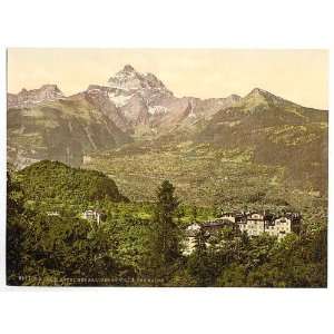  Reprint of Hotel, Salines and Villa des Bains, Bex, Vaud, Canton 