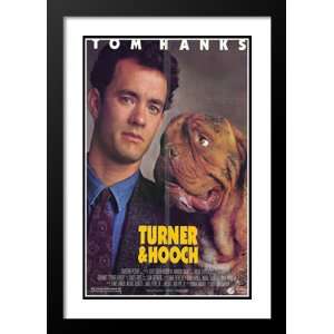Turner and Hooch 20x26 Framed and Double Matted Movie Poster   Style A