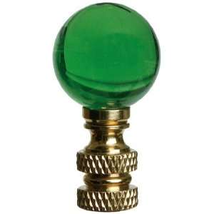   Co. FN28 L14G, Decorative Finial, Green Glass Ball