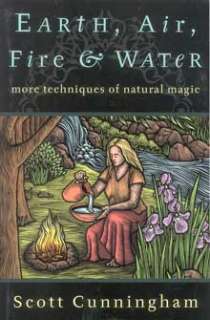 EARTH AIR FIRE & WATER by Scott Cunningham wicca book  
