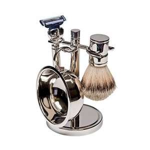   PC Silver Plated Shave Brush Set SB 670