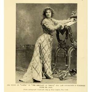  1899 Print American Stage Actress Ada Rehan Merchant 