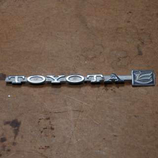 Toyota Celica 76 77 ra24 coupe trunk emblem deck lid  
