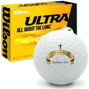  Matthew 6 33   Wilson Ultra Ultimate Distance Golf Balls 