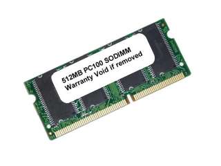 512MB PC 100 SDRAM 144 PIN SODIMM/LAPTOP LOW DENSITY  