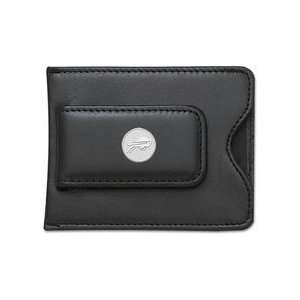   on Black Leather Money Clip / Credit Card Holder