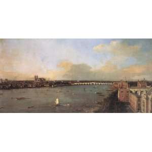  Hand Made Oil Reproduction   Canaletto   24 x 12 inches 