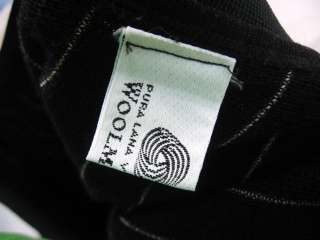 WOOLMARK Black Striped Pants Slacks Size 12  