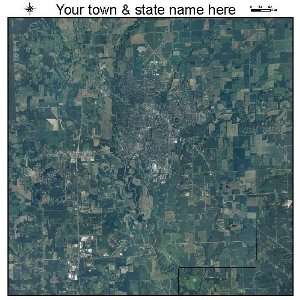   Aerial Photography Map of Columbus, Indiana 2010 IN 