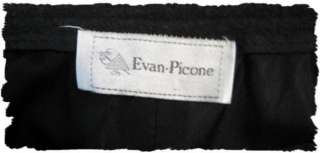 Evan Picone Womens Black Wool Blend Skirt Size 14  