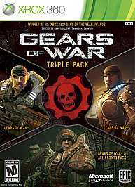 Gears of War Triple Pack Xbox 360, 2011 885370245400  
