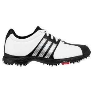  Adidas Jr Tour360 4.0 Golf Shoes White/Black/Silver 3 