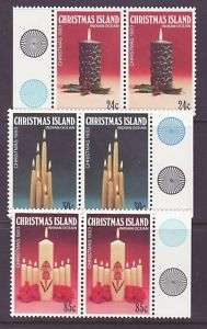 Christmas Island #145 47 MNH Margin Pair Christmas 1983  
