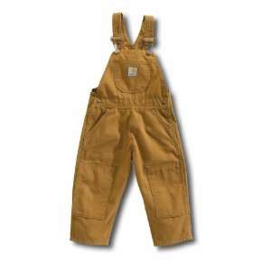  Carhartt Toddler Size 2 Washed Duck Bib Overall 