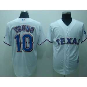   10 Michael Young MLB Authentic White Jerseys