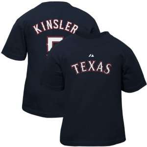 Majestic Texas Rangers #5 Ian Kinsler Infant Navy Blue Player T shirt 