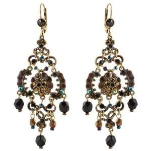 Admirable Michal Negrin Floral Chandelier Earrings Beautifully Crafted 