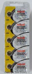 maxell 395 SR927SW SR927 V395 D395 LA Watch Battery  