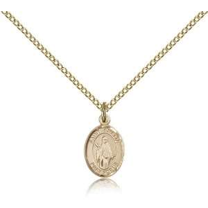  Amelia Medal Pendant 1/2 x 1/4 Inches 9313GF  Comes With 18 Inch 