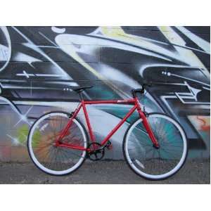    KROMICA BEETLE RED 54 FIXED SINGLE TRACK BICYCLE