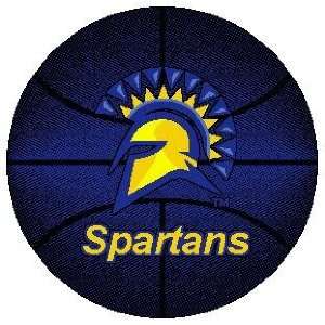  San Jose State University Spartans Basketball Rug 4 Round 