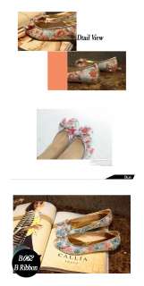 Spring New Shoes★ Womens Lady Shoes Floral Prints Mary Janes 
