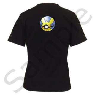 Pokemon Pikachu Cute Womens Black T Shirt New S   2XL  