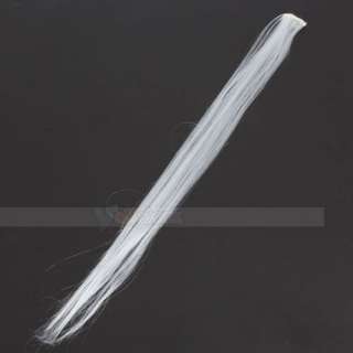 Fashion Hot New White Straight Clip on in Hair Accessories Extensions 