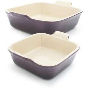  Le Creuset Cassis Heritage Stoneware Bakers, Set of 2 