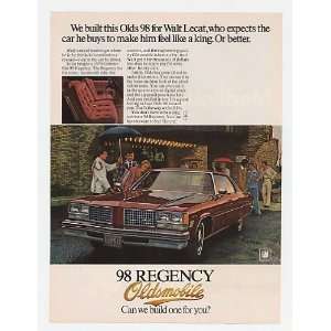  1976 Olds Oldsmobile 98 Regency Walt Lecat Print Ad (21730 