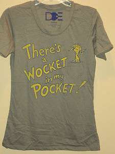 Dr. Seuss Gray Theres a Wocket in my Pocket T shirt  