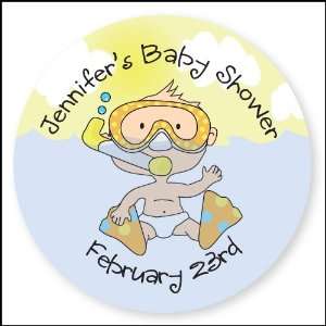  Under The Sea With Baby & Me   24 Round Personalized Baby 