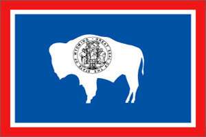 3x5 Polyester Wyoming US State Flag Banner  