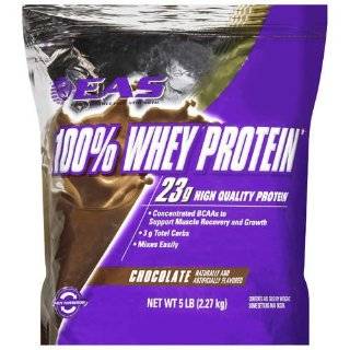  EAS 100% Whey Protein, Chocolate, 5 Pounds Explore 