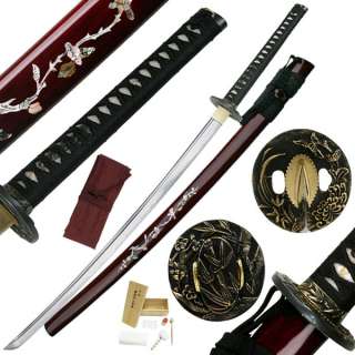 41 Inch HCR55 Exclusive Katana Hand Forged, MOP Inlay Christmas Gift 