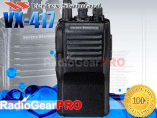 Vertex Standard VX 417 UHF 450 490 Mhz Portable Radio  