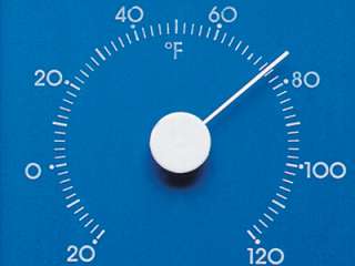 Weather Barometer Thermometer Hygrometer Aluminum Blue  