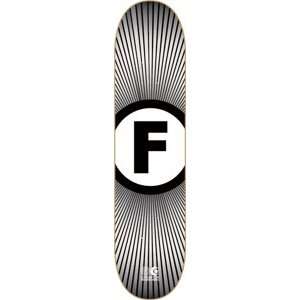  Foundation Flare V2 White Skateboard Deck   8.12 x 32 
