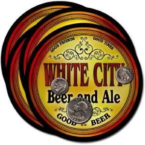 White City, KS Beer & Ale Coasters   4pk