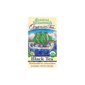 CELESTIAL ORGANIC BLACK TEA, 20ct Grocery & Gourmet Food