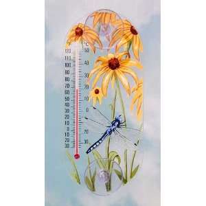  Dragonfly Window Thermometer   Clear Acrylic Design 