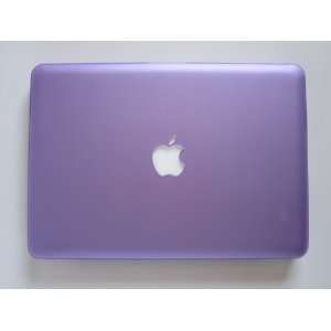   MacBook Pro SeeThru Rubberized Hard Case   Purpl+Free Indigo Mouse Pad