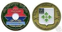 9TH INFANTRY 47TH ARMY VIETNAM COLOR CHALLENGE COIN  