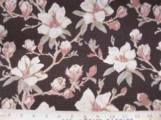 Fabric Waverly Tapestery Black Floral FF210  