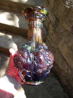PURPLE CARNIVAL IMPERIAL LOGANBERRY VASE  