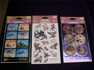 Harry Potter Stickers Sorcerers Stone 3 Packs 6 Sheets