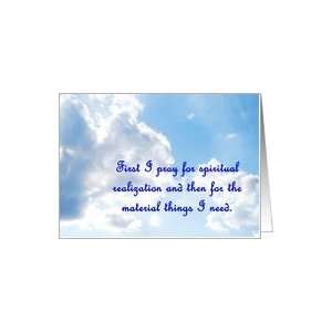 Seek God   Affirmation Card Card