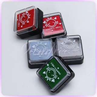 Color Stamps Ink Pad Craft Kid Party Favours 2.4cm  