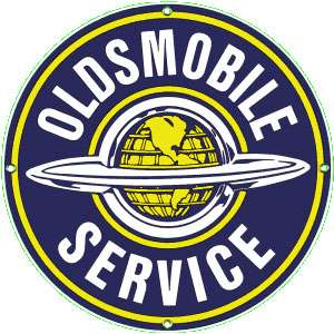 OLDSMOBILE SERVICE METAL SIGN  